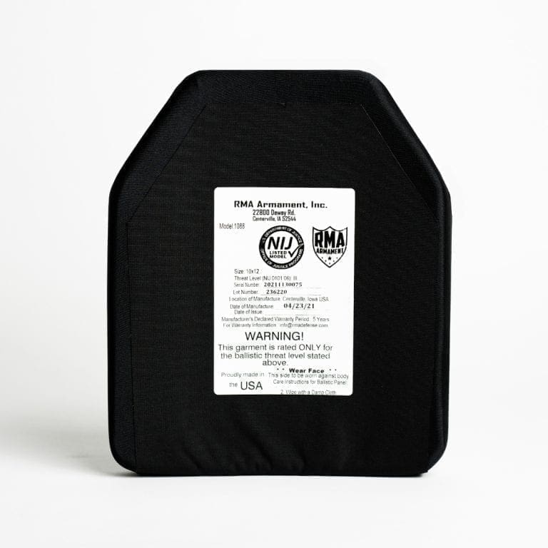 Level 3 Body Armor Plates For Sale RMA 1088 RMA Armament