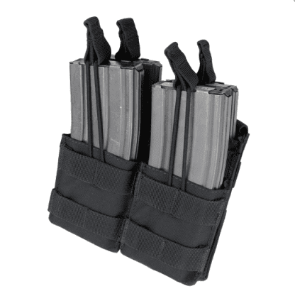Condor-double-stacker-open-top-m4-mag-pouch-black