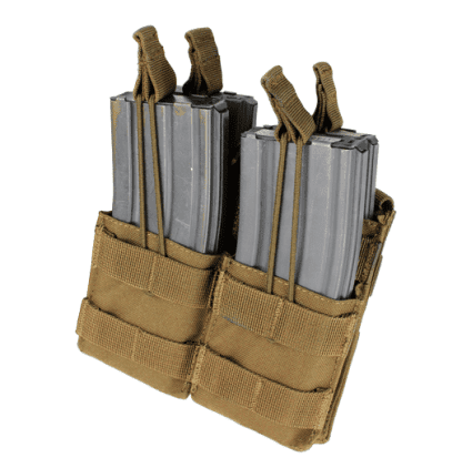 Condor-double-stacker-open-top-m4-mag-pouch-coyote