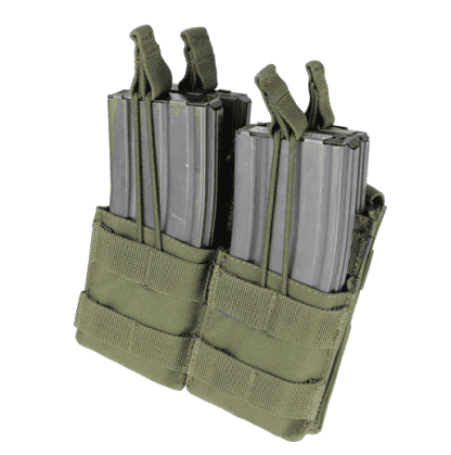 Condor-double-stacker-open-top-m4-mag-pouch-olive-drab