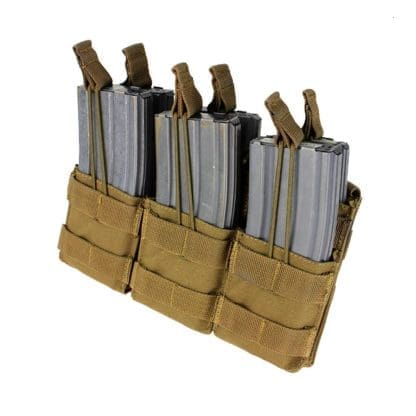 Condor-triple-stacker-open-top-m4-mag-pouch-coyote