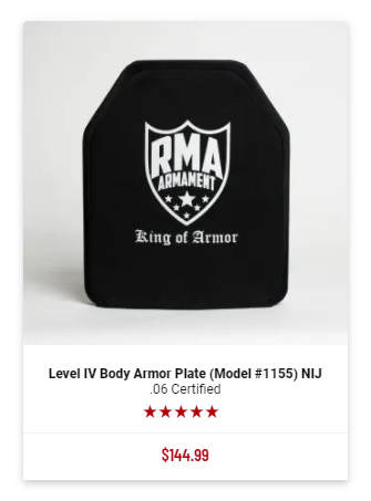 RMA Armament 1155 Level IV Body Armor