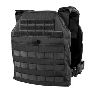 Rift Plate Carrier Black Front Angle