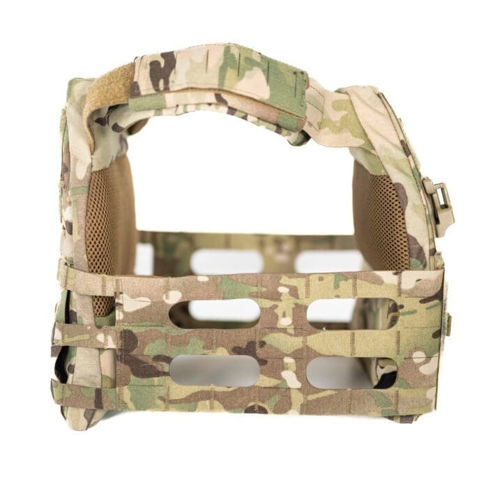 Queen Plate Carrier Side View Multicam