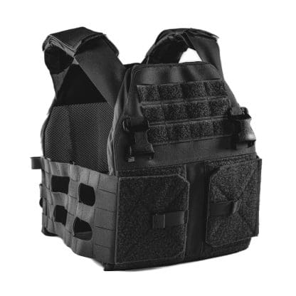 Queen Plate Carrier front angle Black