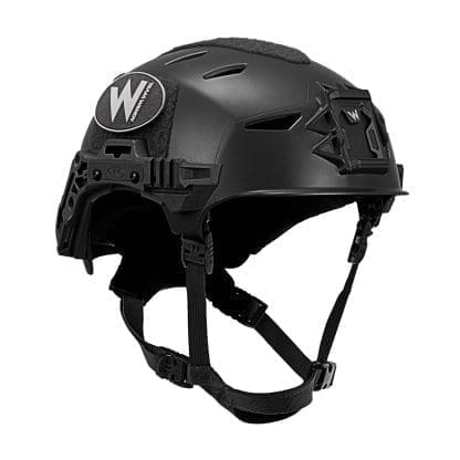 Team Wendy Helmet Exfil 3.0 LTP Rail Bump Helmet Black Front Angle