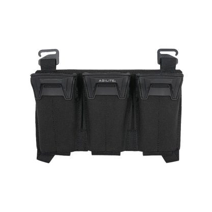 Agilite Pincer Placard Multi-Caliber Triple Mag Pouch Black