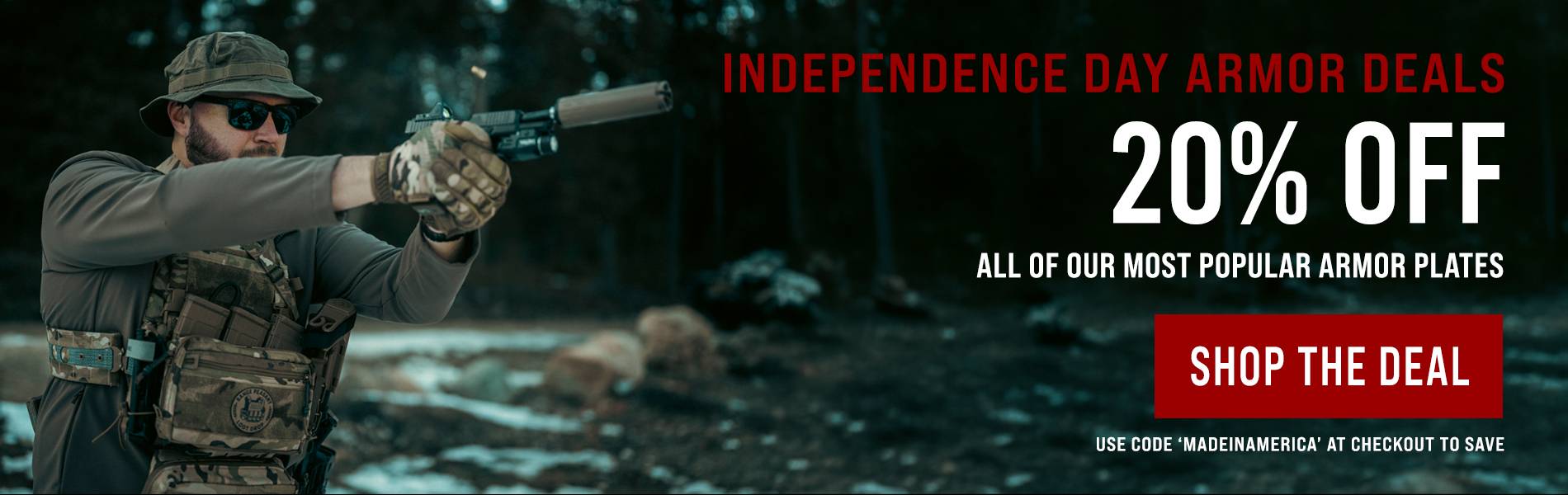 Independence Day Armor Deals 20% Off